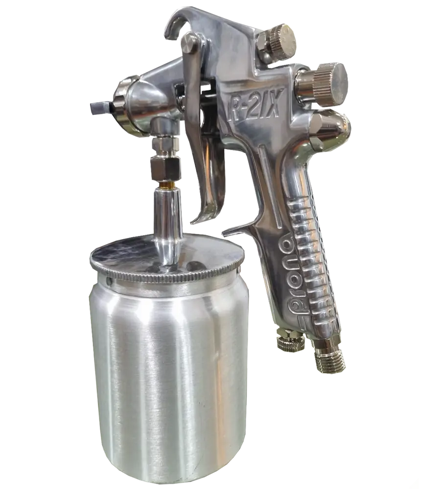 Pistola de pintura de sucção e gravidade